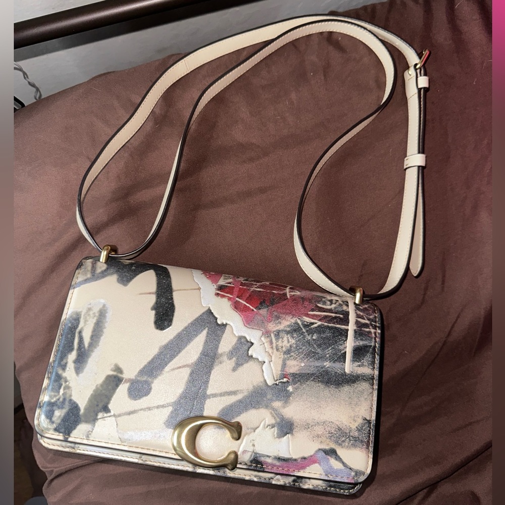 COACH MINT + SERF BANDIT SHOULDER BAG